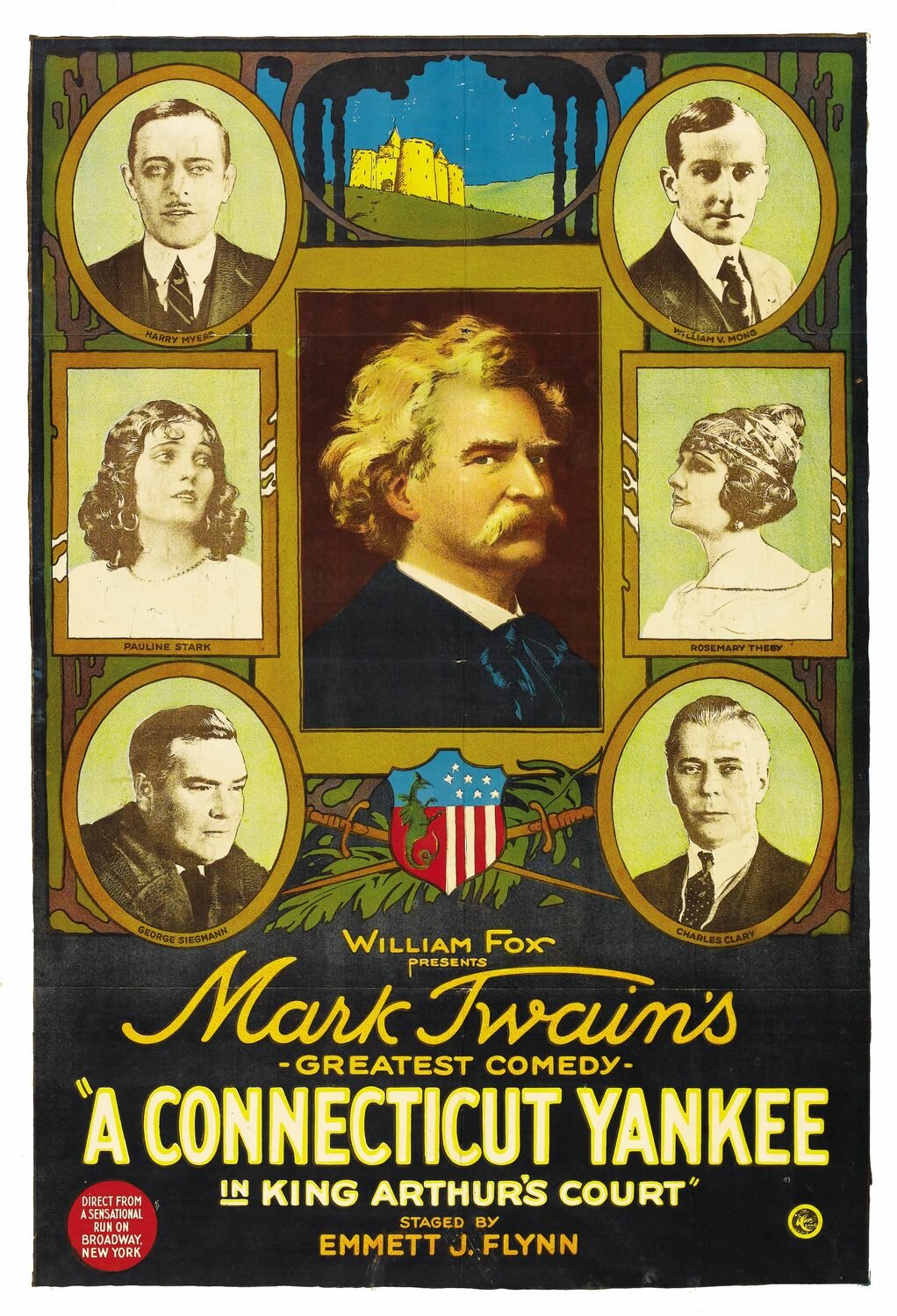 Янки из Коннектикута при дворе короля Артура (1921) постер