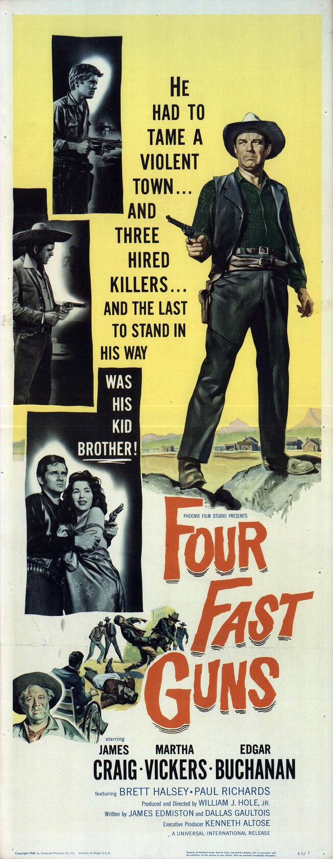 Четыре быстрых стрелка (1960) постер