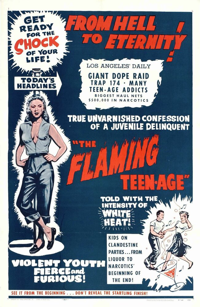 The Flaming Teenage (1956) постер