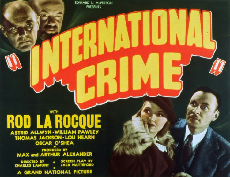 International Crime (1938) постер