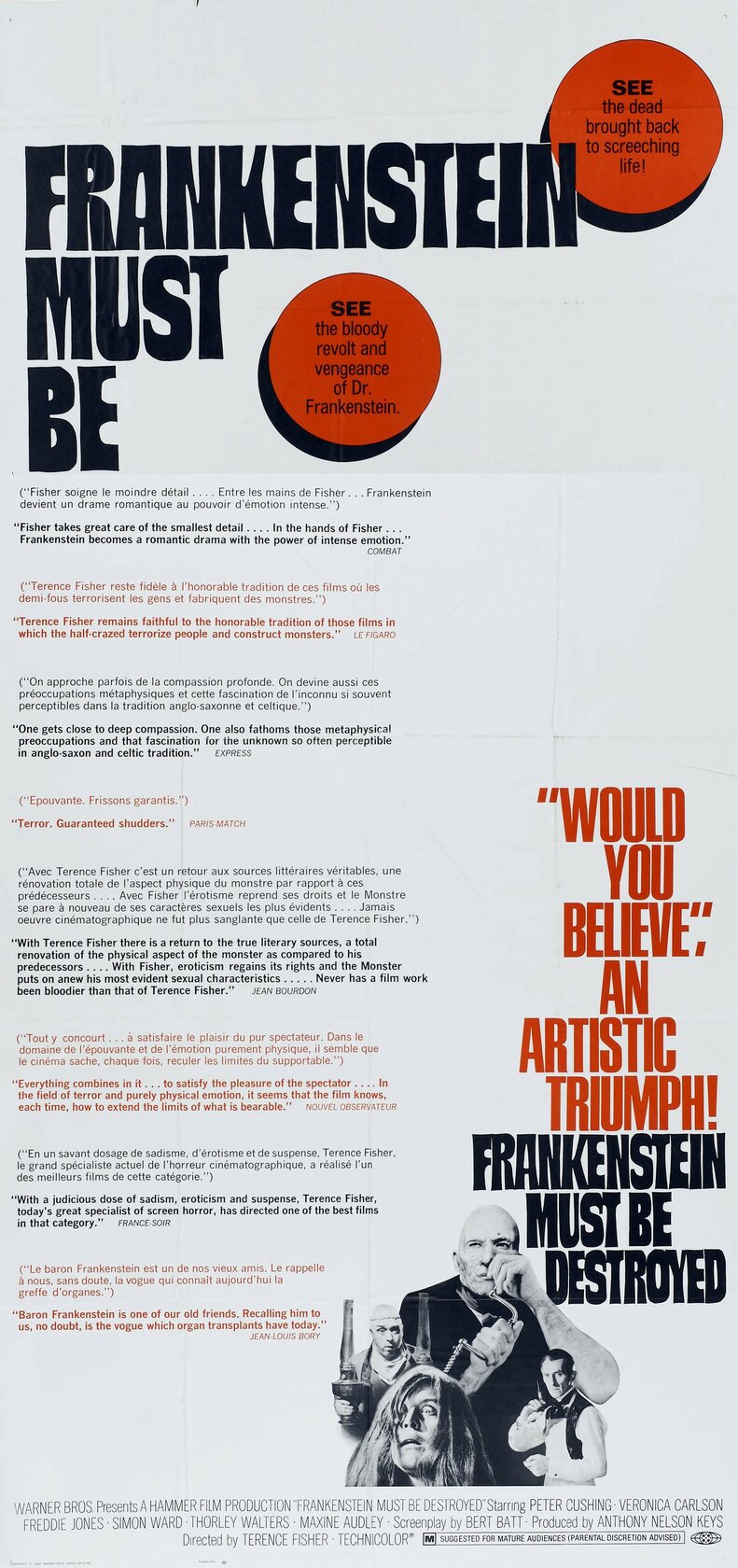 Франкенштейн должен быть уничтожен (1969)