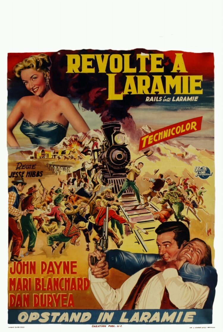 В Ларамию по рельсам (1954) постер